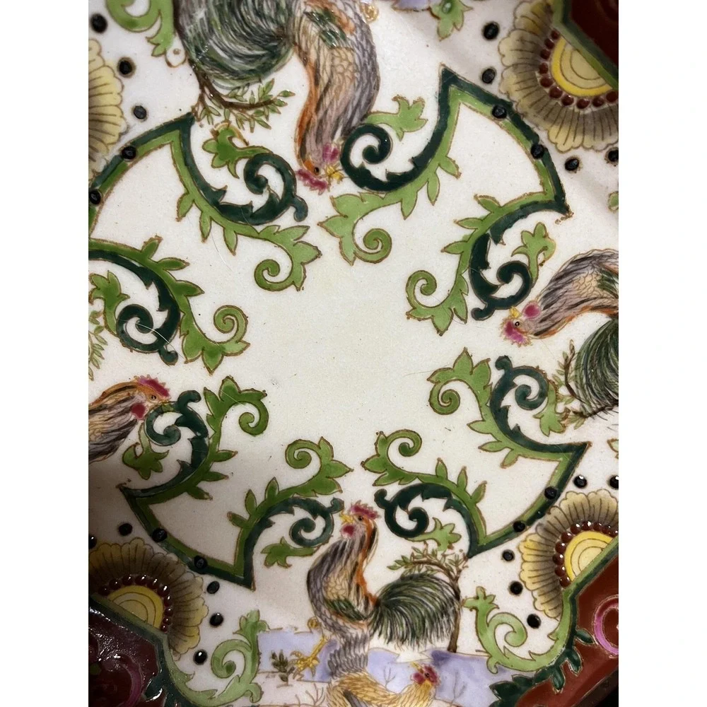 Chinese Rooster Plate Decorative Rooster Plate Farmhouse Decor